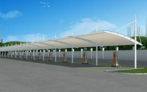 四平膜结构停车棚